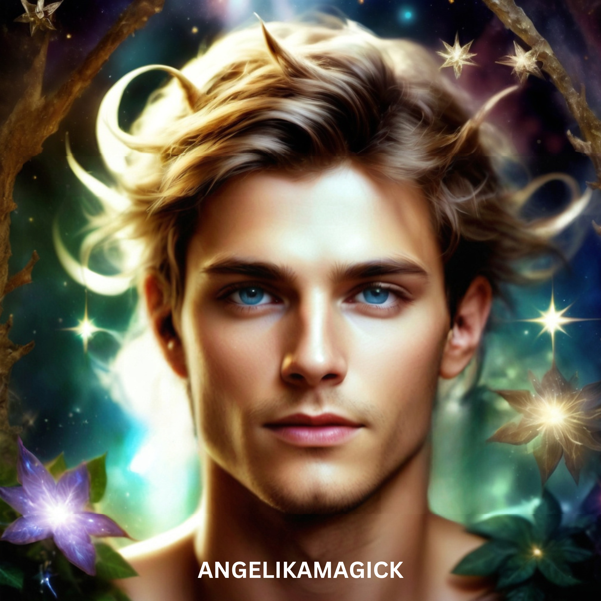 Handsome and Caring Male Aubres Fae L. - Direct Binding -Instant Download - Angelika Magick
