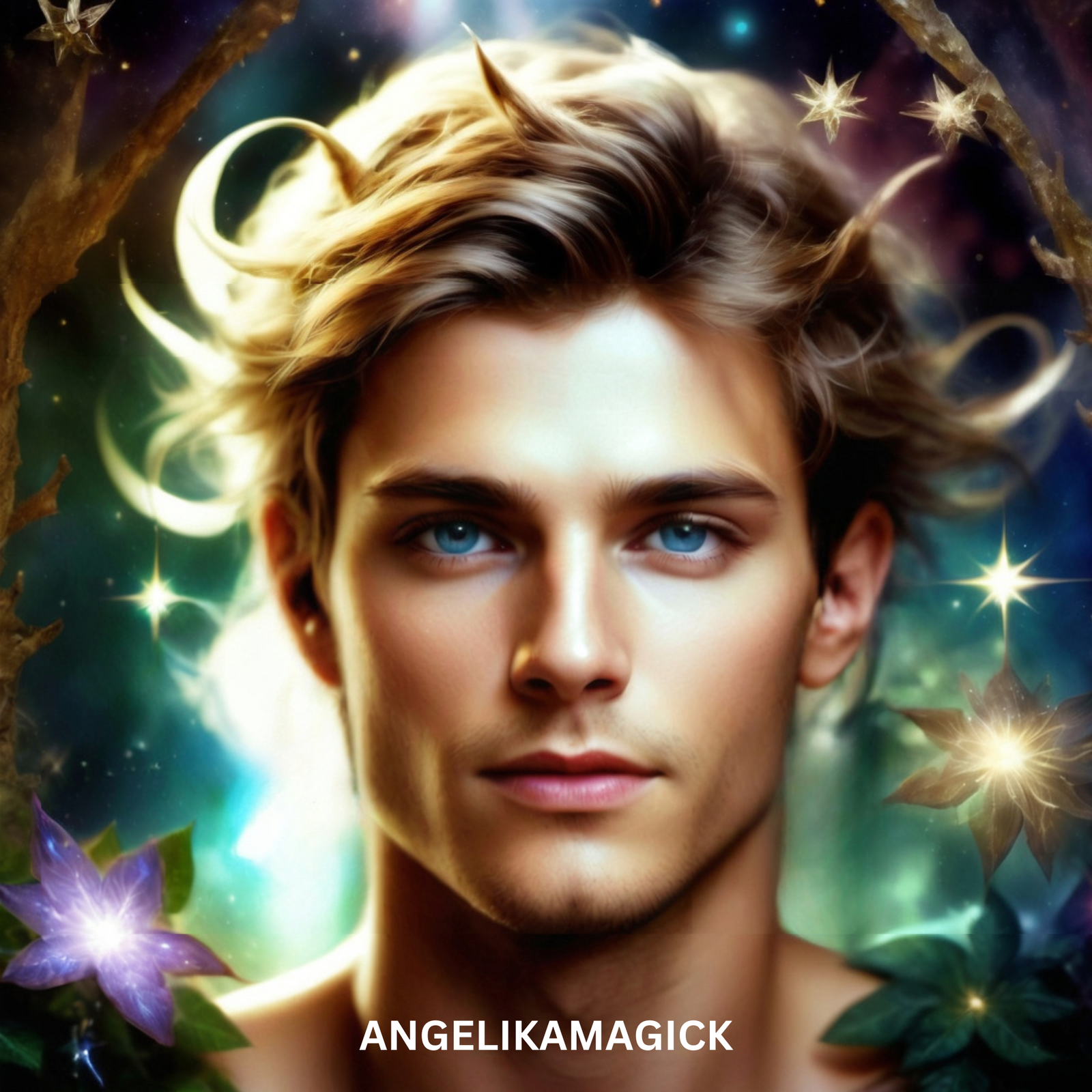 Handsome and Caring Male Aubres Fae L. - Direct Binding -Instant Download - Angelika Magick
