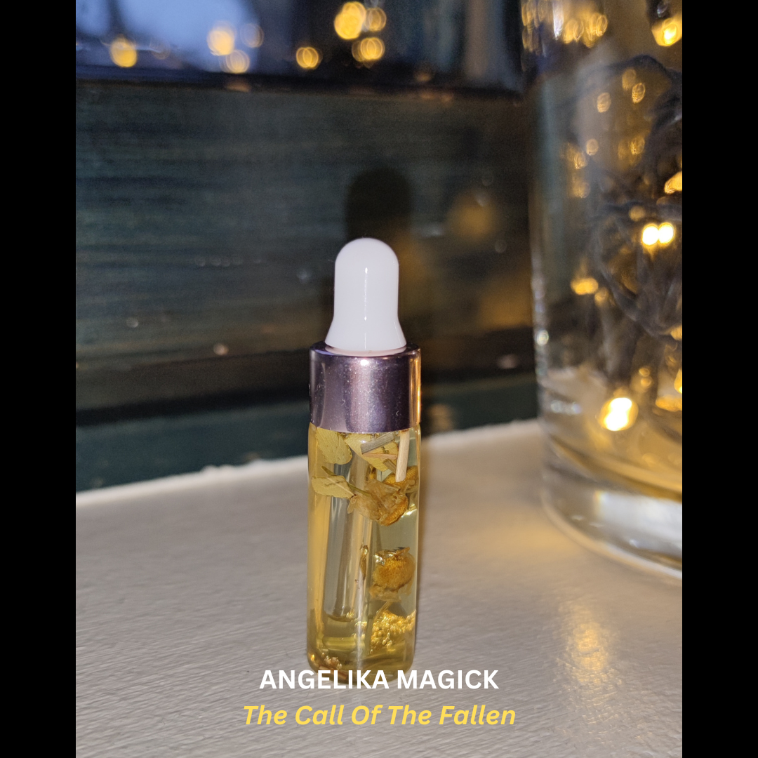 One 5ml bottles - Draconic Gold - Handcrafted Ritual Magical Oil - Intention Oil - Spell Oil - Spirit Offering Oil - by Angelika Magick