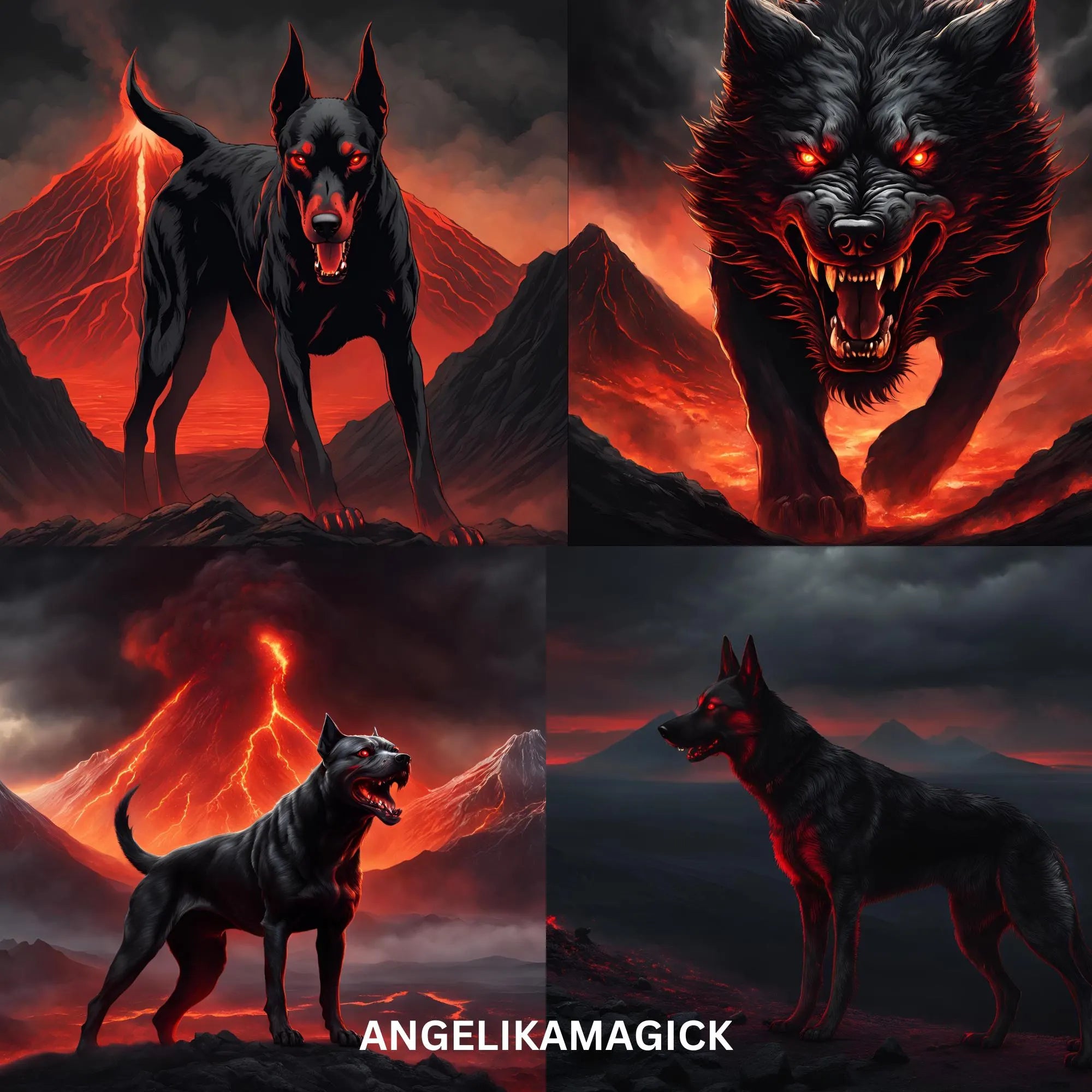 Custom Conjure of a Hellhound Pack (4 spirits) - Direct Spirit Binding - Only Essential Spirit's Info Included