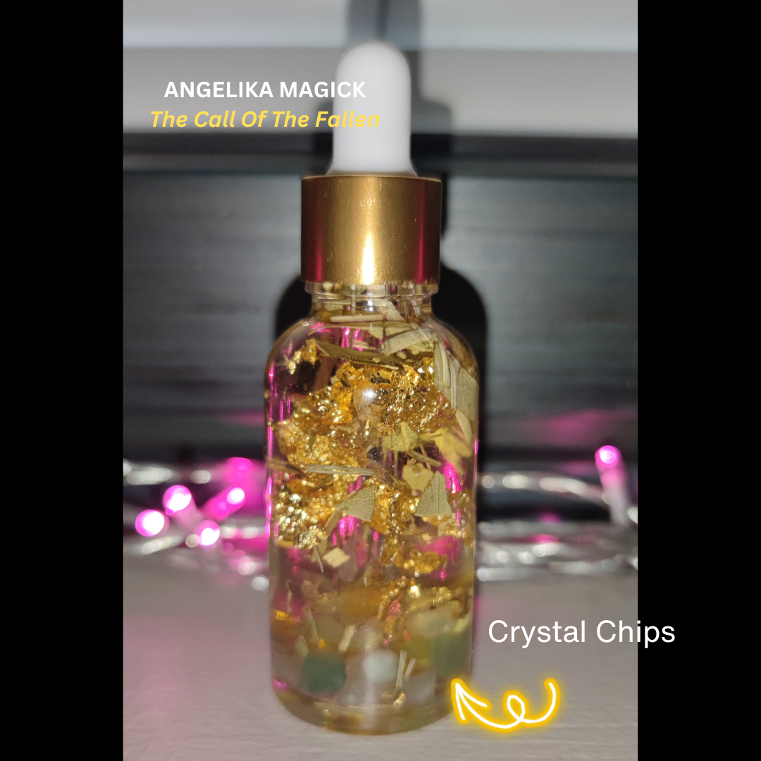 One 30ml bottle Handcrafted Ritual Magical Oil PLUS One 5ml bottle GIFT- Intention Oil - Spell Oil - Spirit Offering Oil - by Angelika Magick