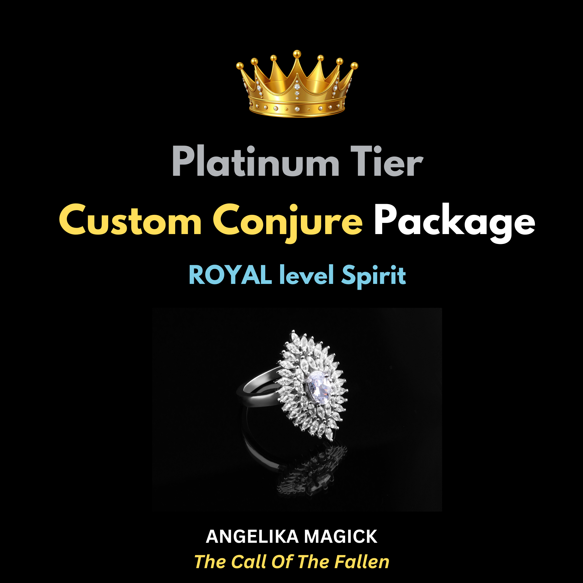 NEW!! ROYAL Level Platinum Tier Custom Conjure Package - Regular Level Spirit - Direct Binding