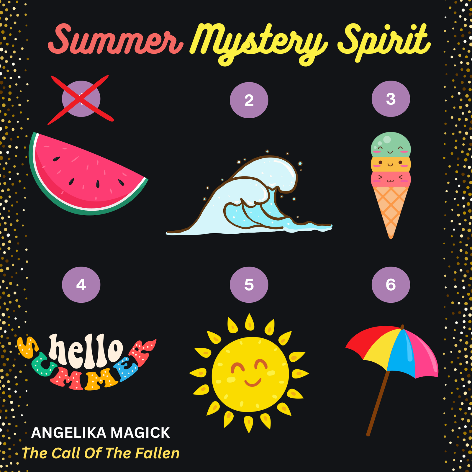 Summer DA Mystery Spirit Reverse Adoption - Choose one Summer symbol and get a Spirit Companion - Direct Binding