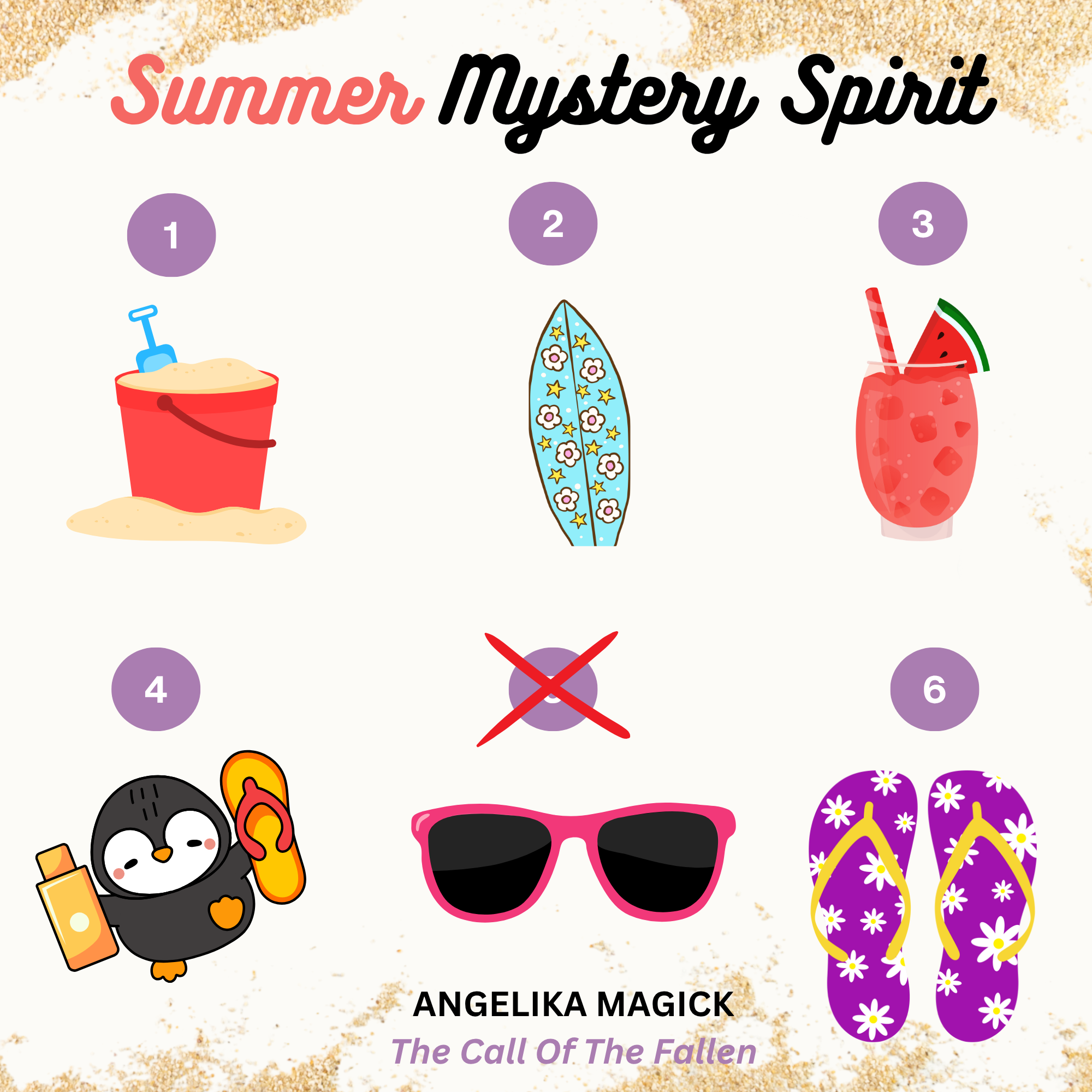 Summer Light Arts Mystery Spirit Reverse Adoption - Choose one Summer symbol and get a Spirit Companion - Direct Binding -