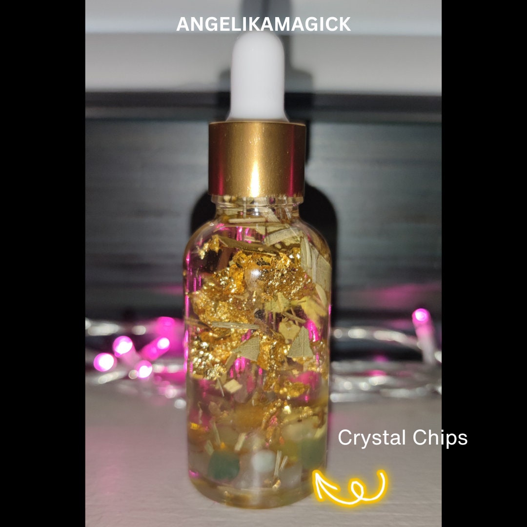 One 30ml bottle Handcrafted Ritual Magical Oil PLUS One 5ml bottle GIFT- Intention Oil - Spell Oil - Spirit Offering Oil - by Angelika Magick