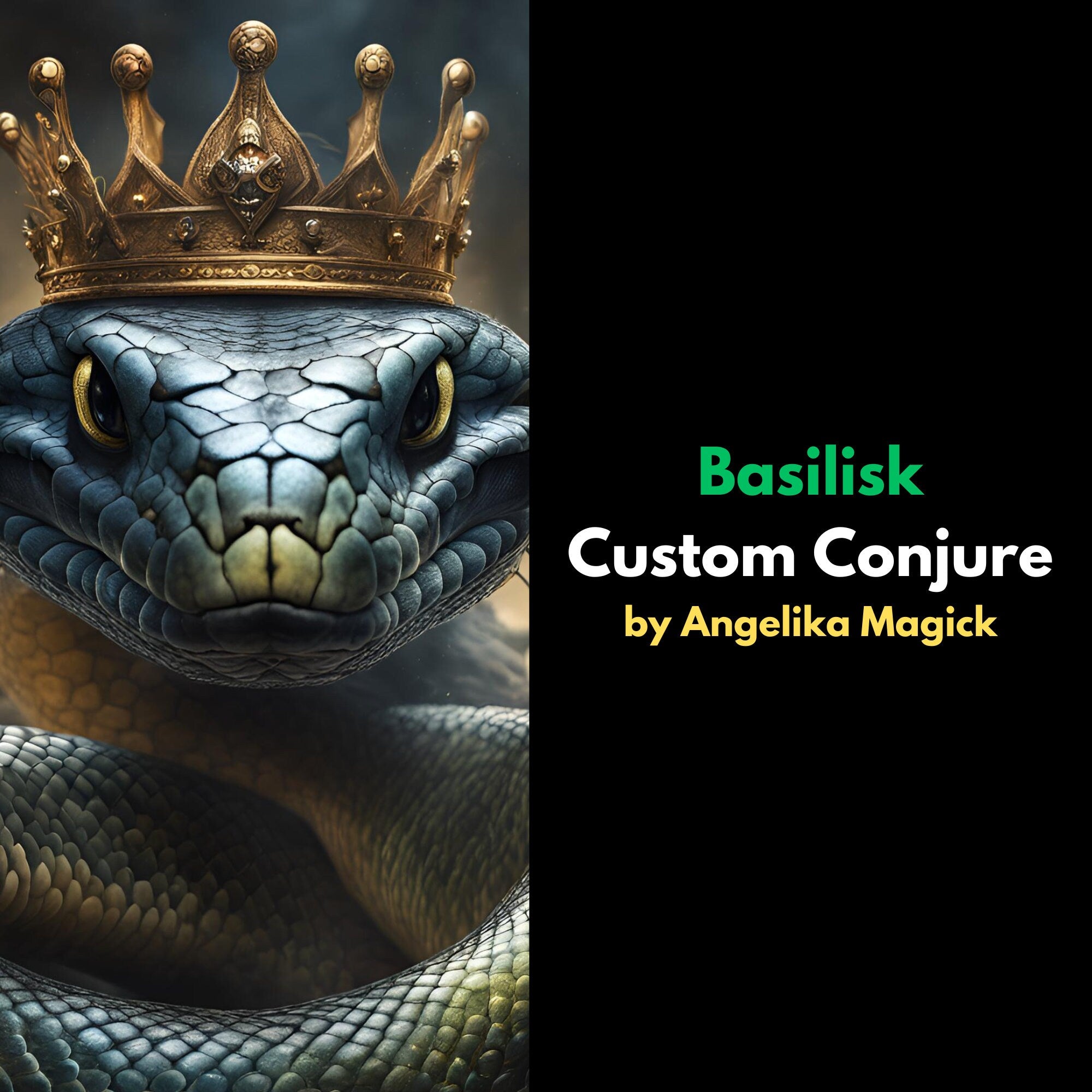 Custom Conjure of a Basilisk Spirit Companion with Direct Binding - Spirit Binding