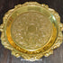 Enchanted Golden Plate/Candle Holder with 3 Functionalities: Cleansing, 3x Boosting Candle, 3x Boosting Offerings - Beautiful Teaspoon Included!